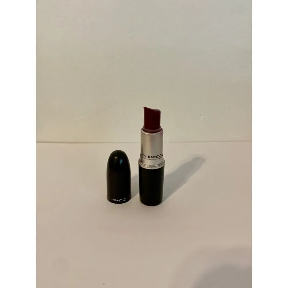 MAC Satin Lipstick REBEL USED Original Formula VTG Deep Purple *SEE PHOTOS*